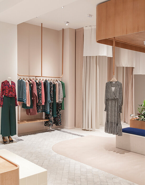 L’aménagement<br>de nos boutiques