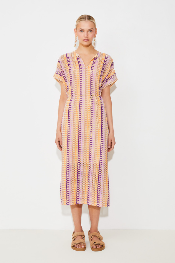 Pull Oversize Femme Suncoo Paris Effet Tie-dye Coton/lin, Taille S, Occasion Très Bon état