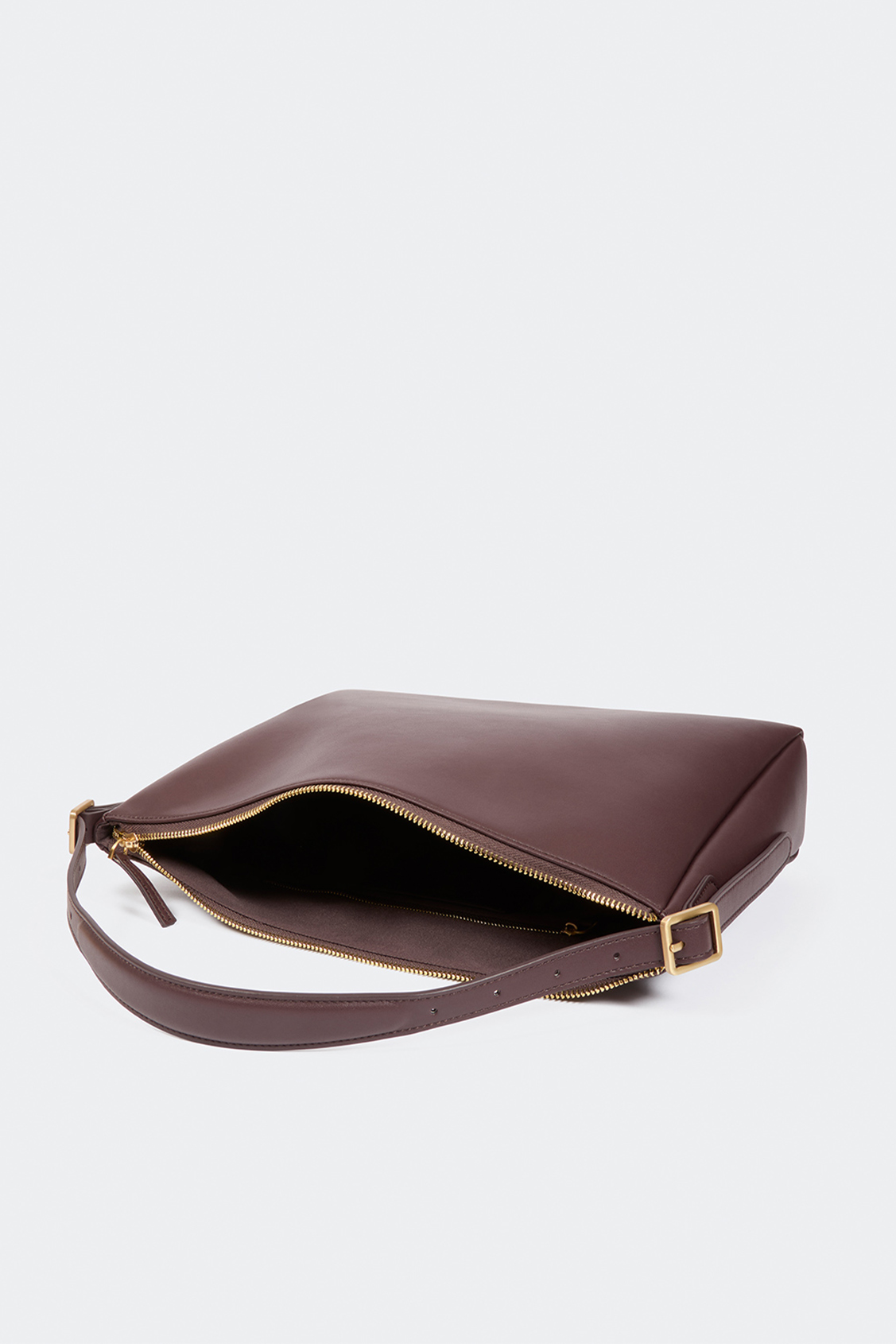 Bianca Sac à main pochette en cuir lisse prune Prune Suncoo