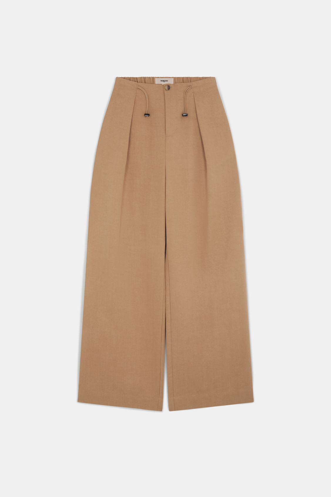 Jio Pantalon large camel Camel Suncoo