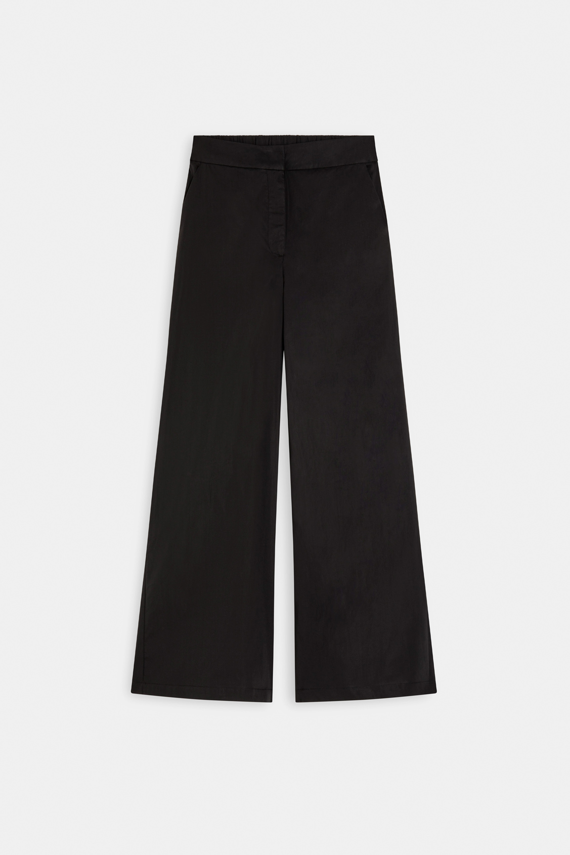 Jet Pantalon large noir uni Noir Suncoo