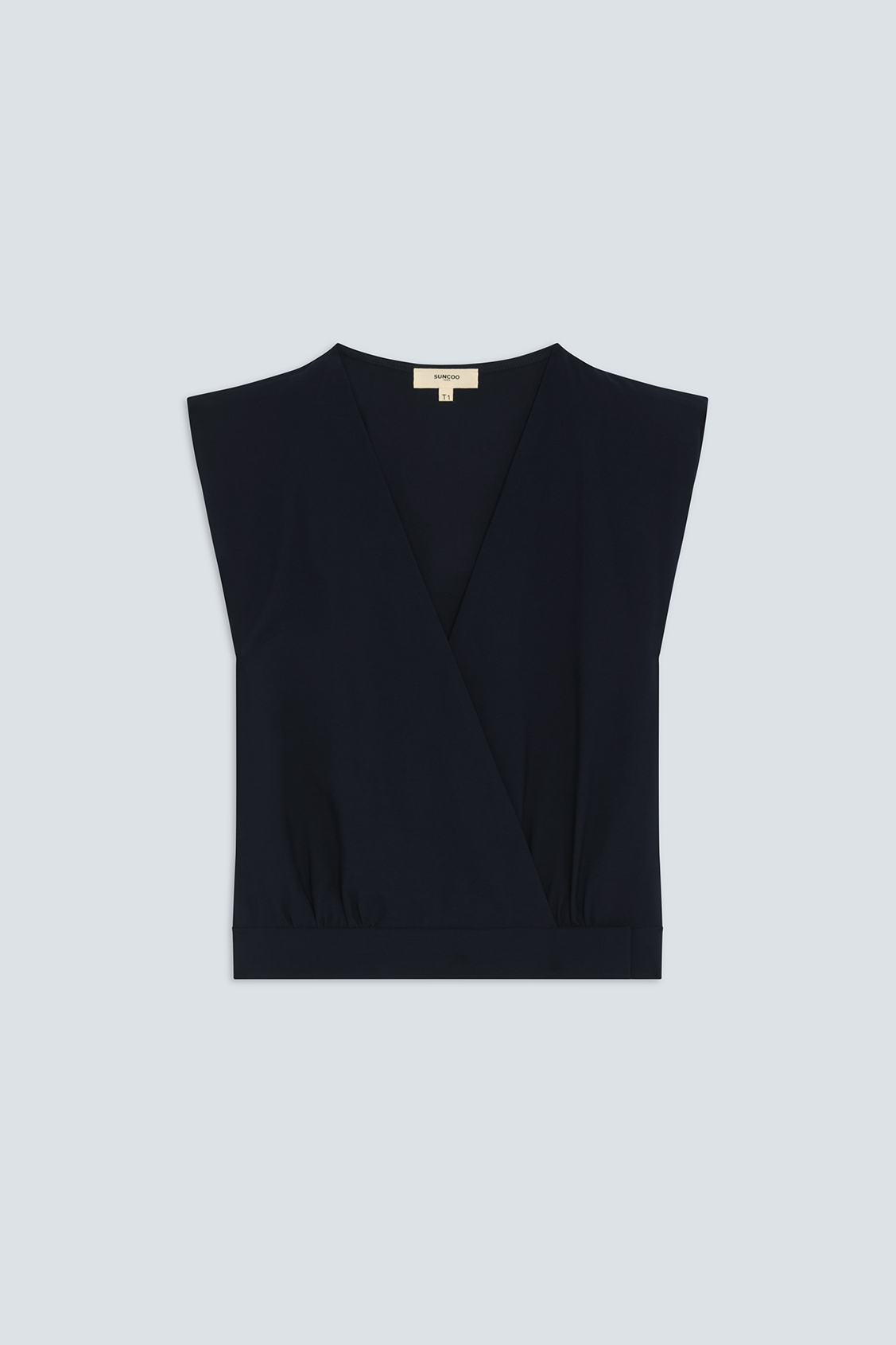 Laos Blouse courte sans manches bleu nuit Bleu nuit Suncoo