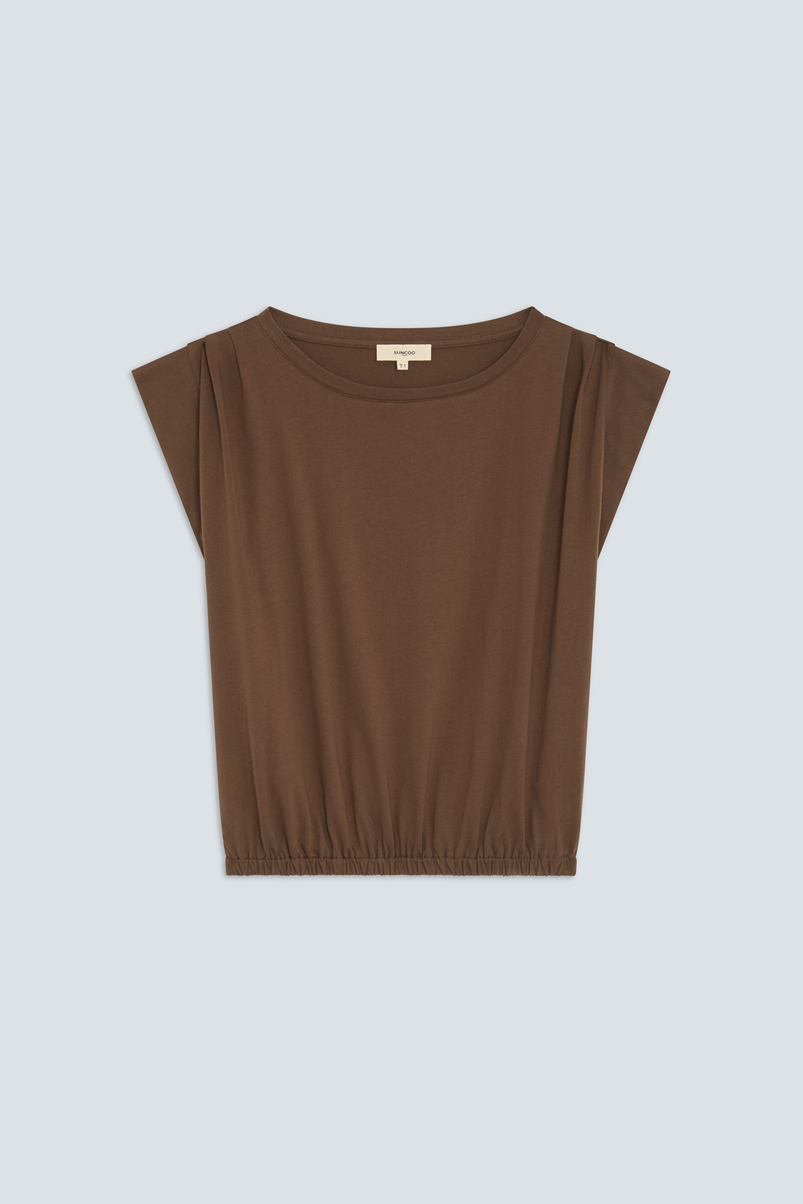 Marcha Top choco uni sans manches Chocolat Suncoo