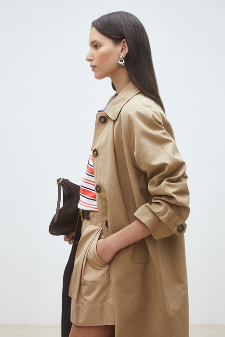 Enzo Trench long réversible Camel Suncoo