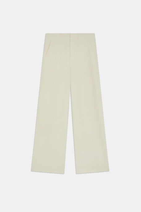Jewel Pantalon large fluide Blanc casse Suncoo