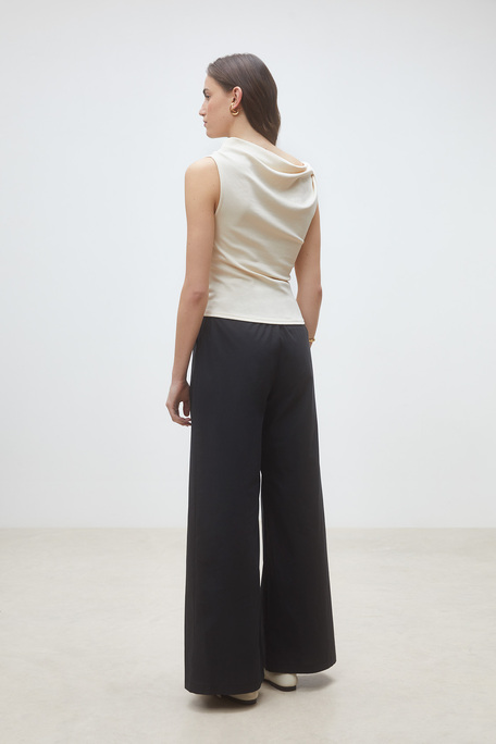 Migili Top sans manches noué crème Creme Suncoo