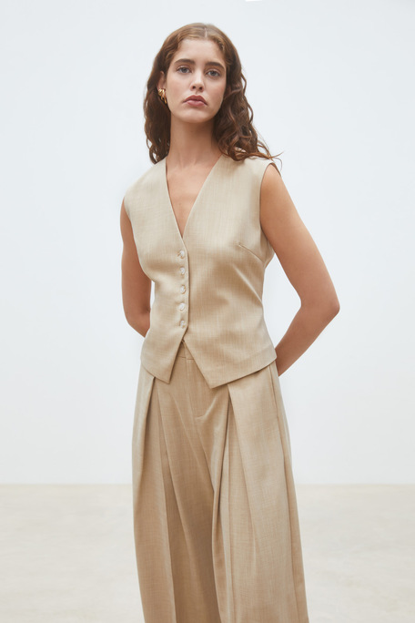 Dylan Veste barman beige Beige Suncoo