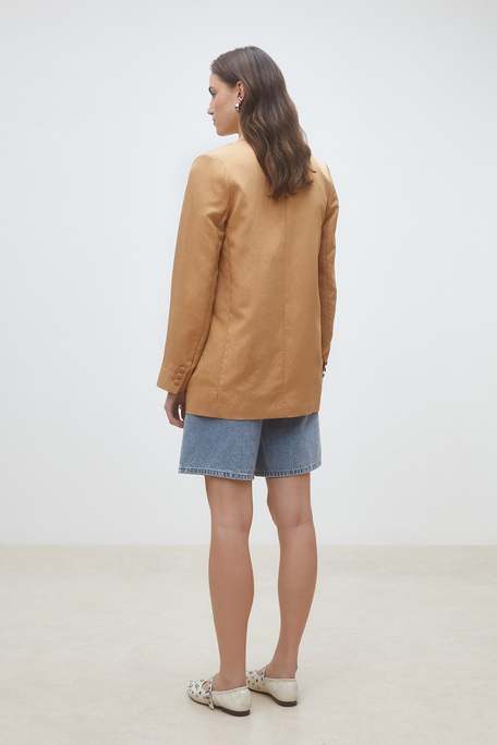 Dina Veste blazer camel uni Camel Suncoo