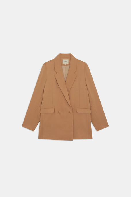Dina Veste blazer camel uni Camel Suncoo