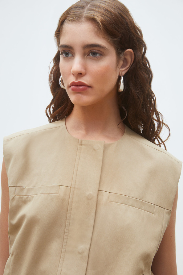 Dan Veste courte sans manches Camel Suncoo