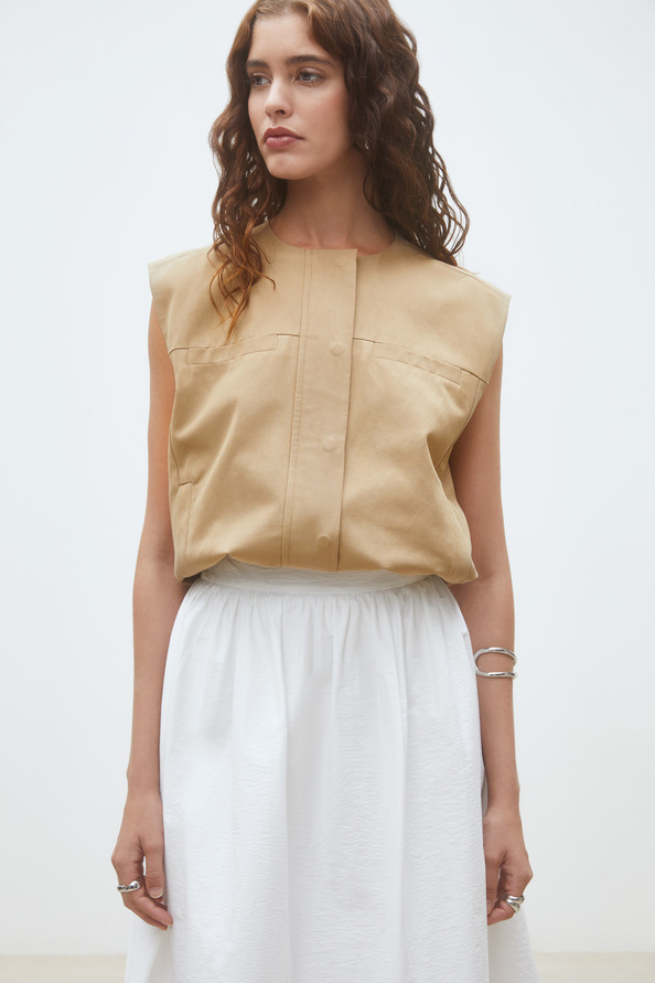 Dan Veste courte sans manches Camel Suncoo