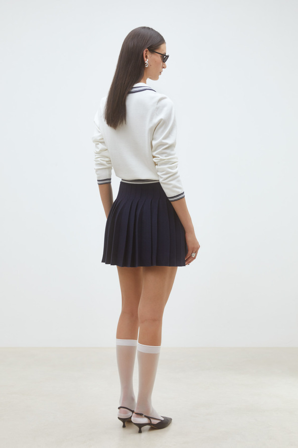 Polino Pull polo bicolore Blanc casse Suncoo