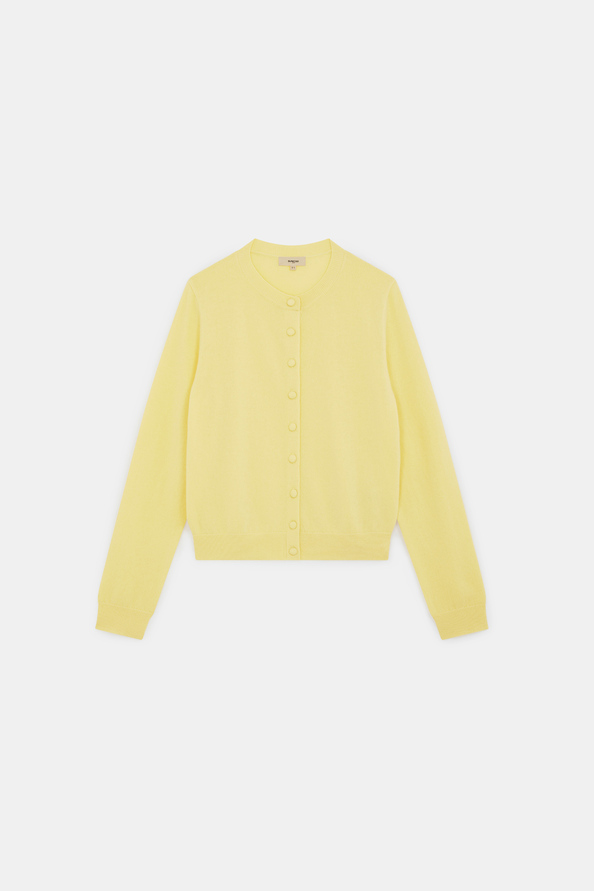 Geski Gilet uni boutonn&eacute; Jaune Suncoo