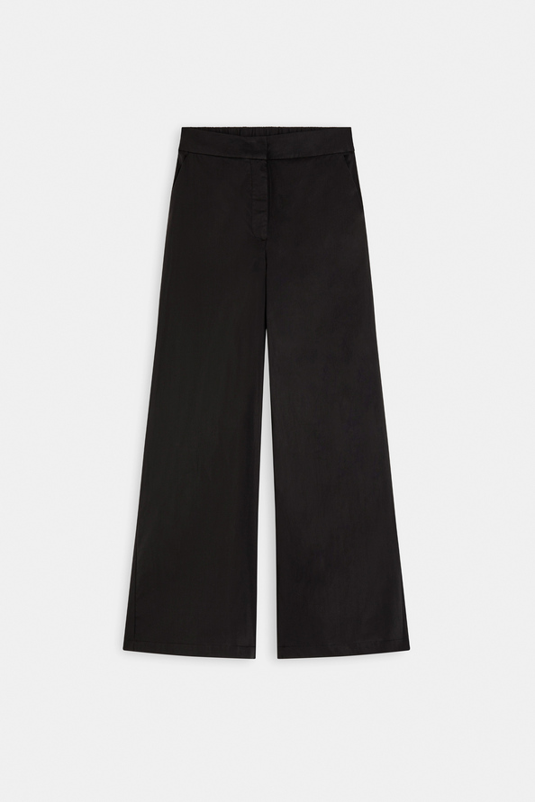 Jet Pantalon large noir uni Noir Suncoo