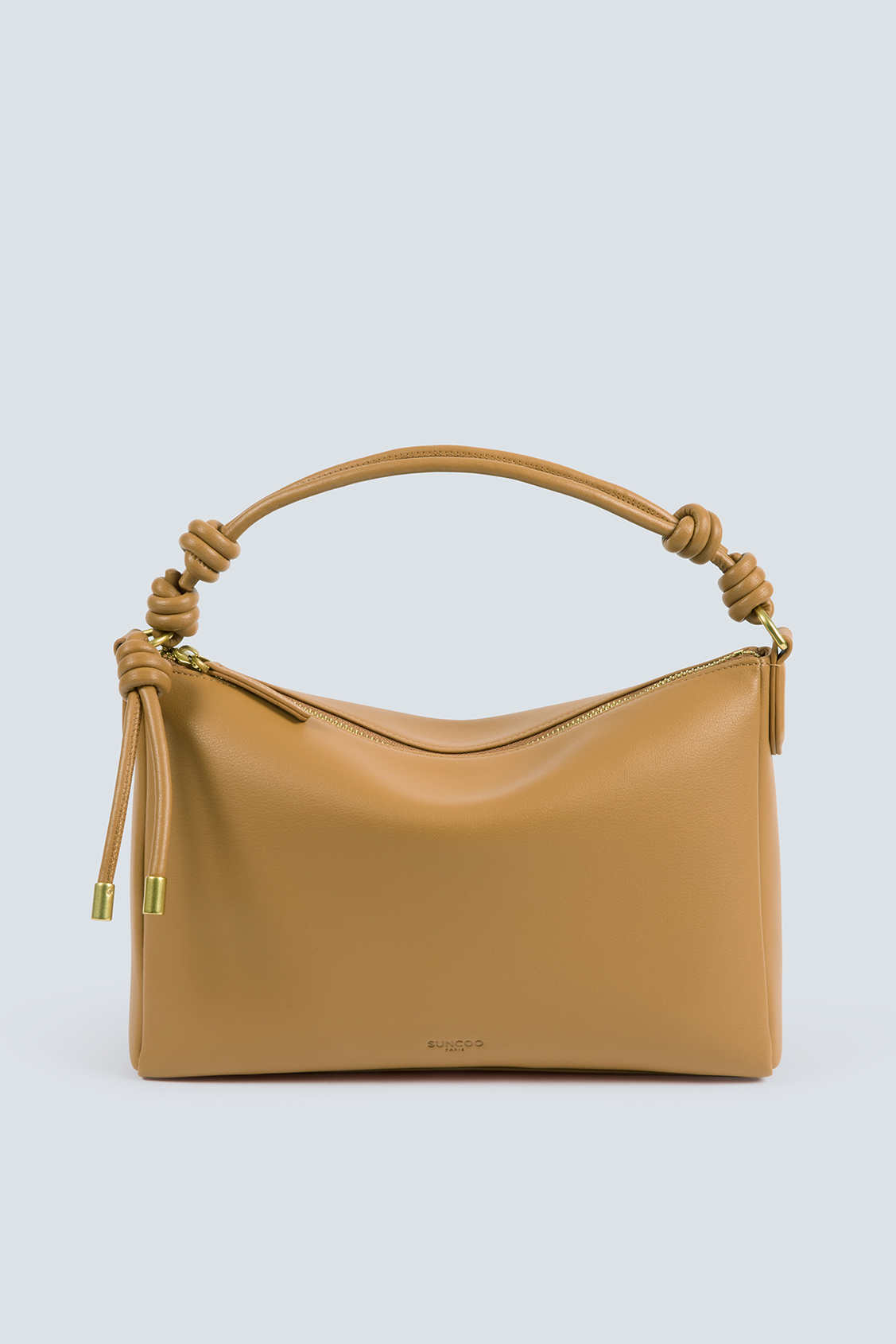 Bianca Sac à main pochette en cuir camel Camel Suncoo