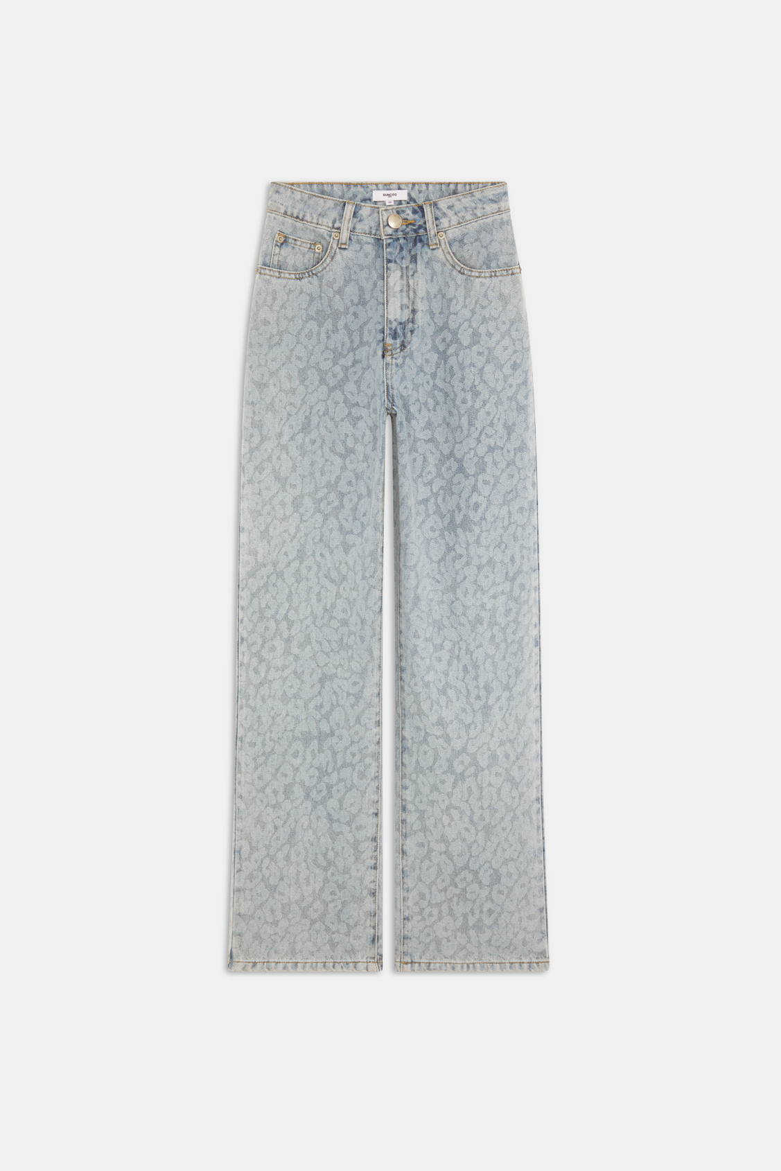 Ritchy Jean à motif léopard Jeans clair Suncoo