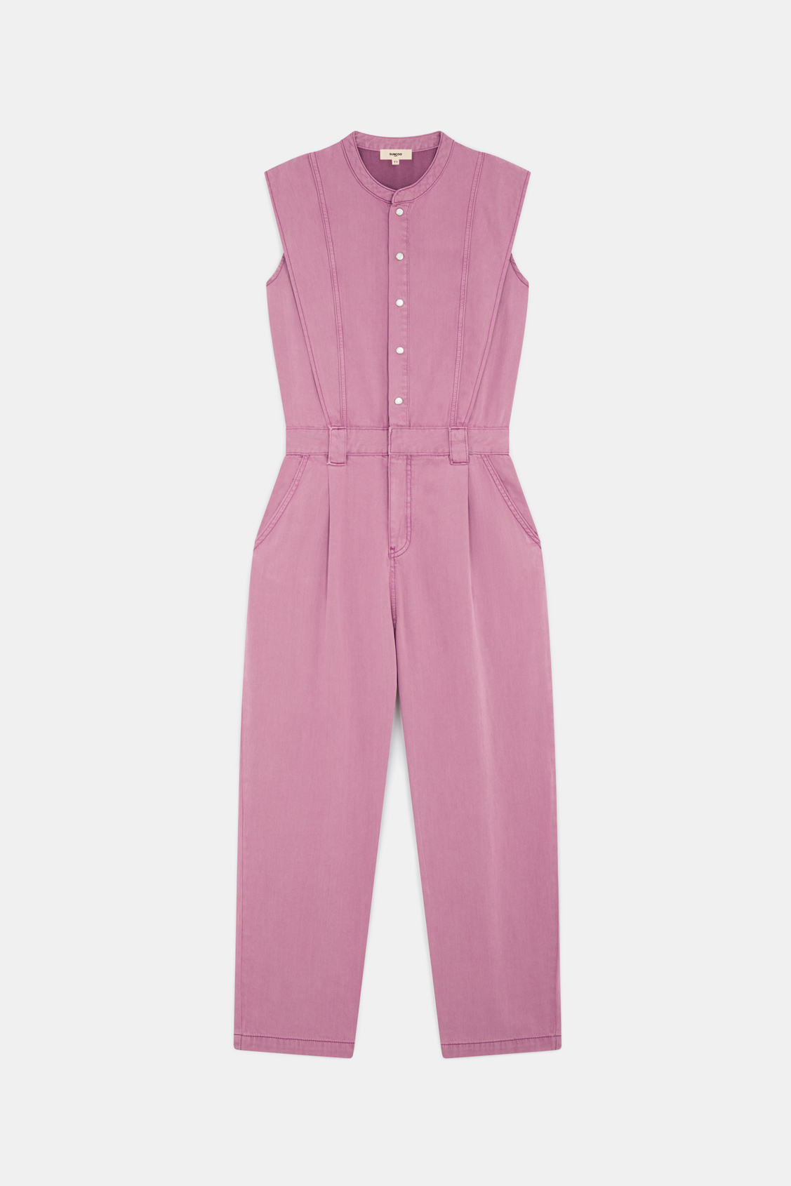 Tia Combinaison pantalon en denim rose Rose Suncoo
