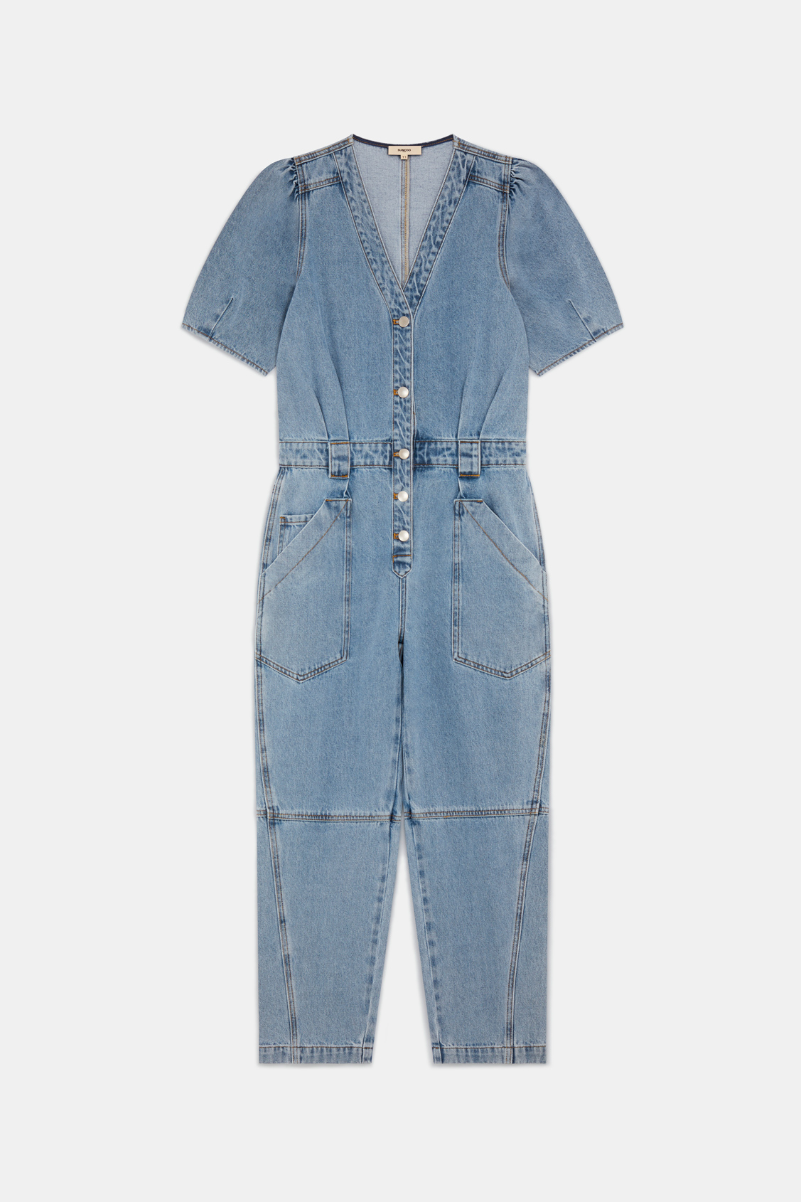 Talian Combinaison pantalon en denim Jeans clair Suncoo