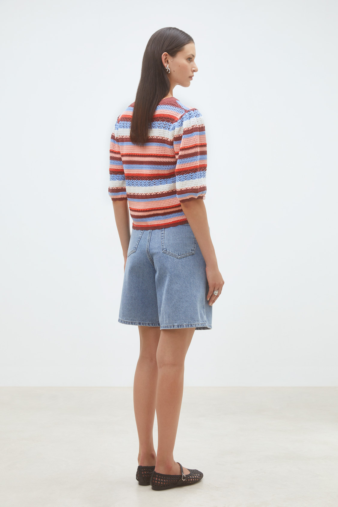 Kores Bermuda en denim Jeans clair Suncoo