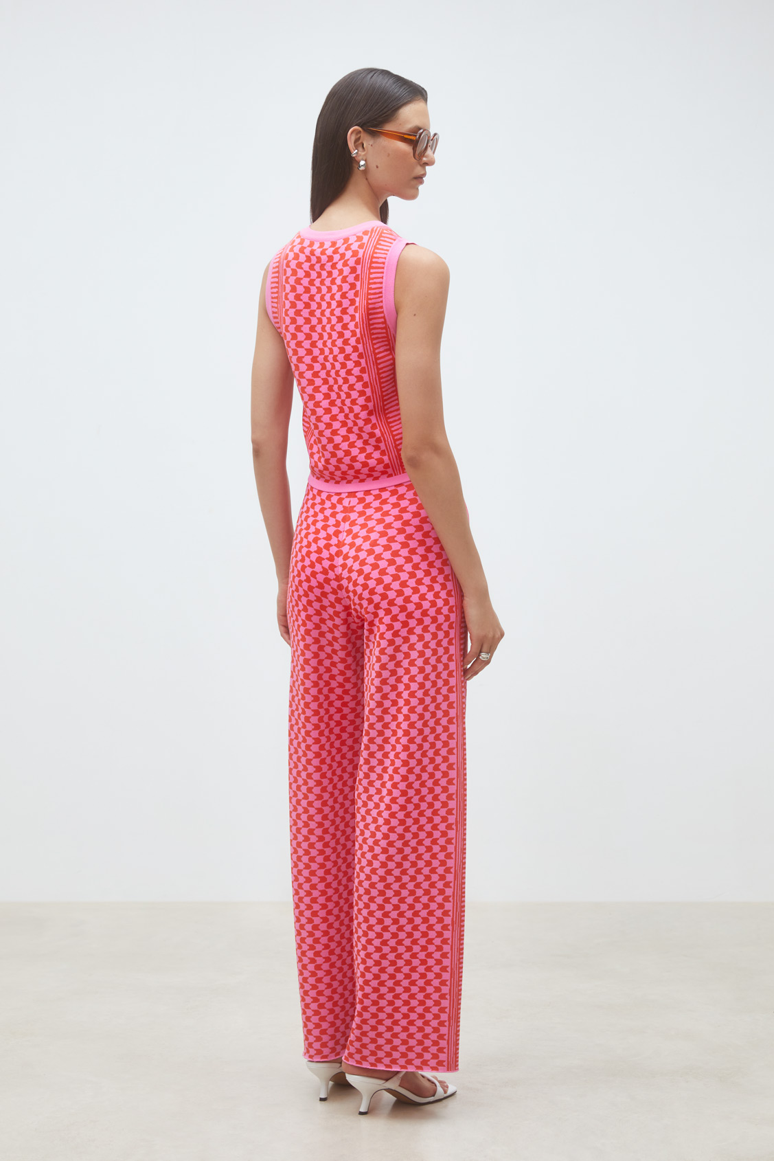 Gablesi Gilet en jacquard sans manches Rose Suncoo
