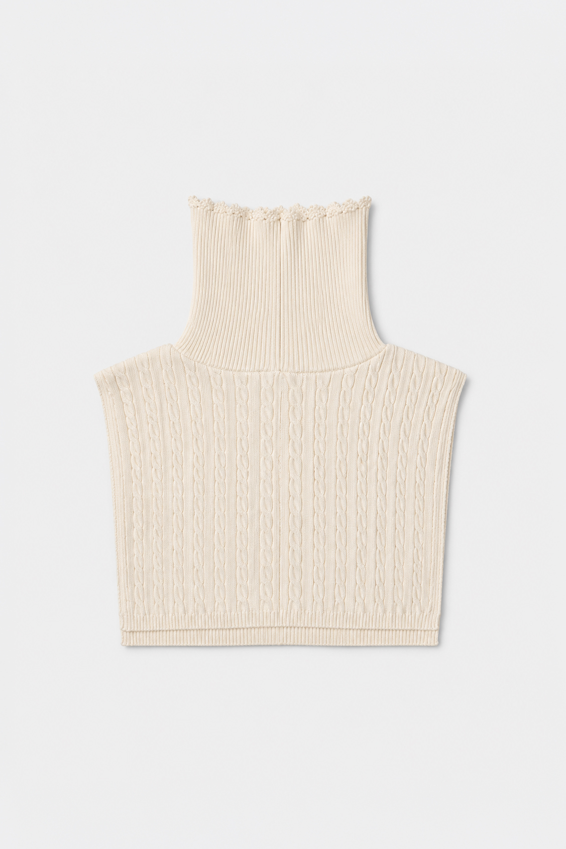 AZRAL Echarpe plastron en laine blanc cassé Blanc casse Suncoo
