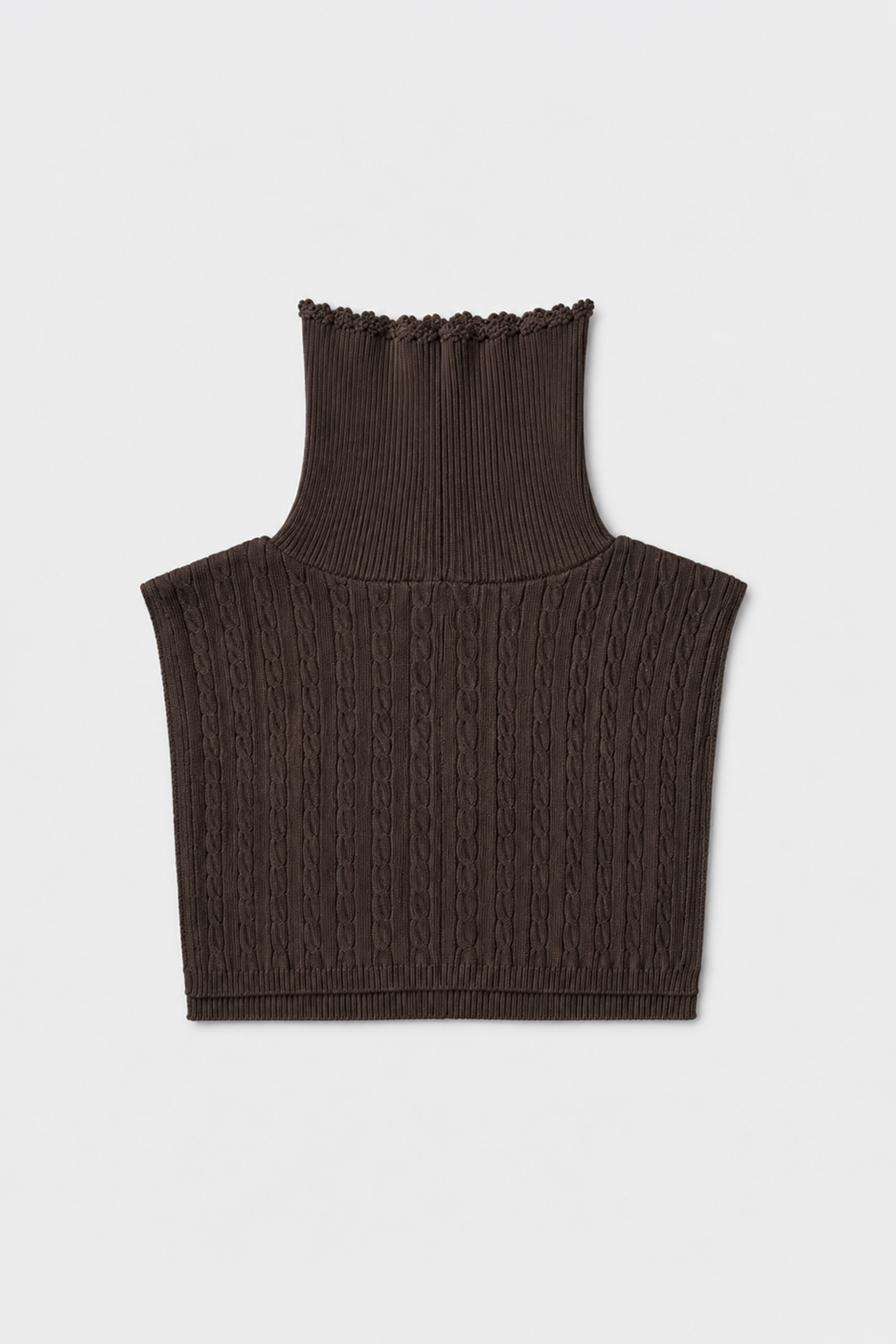 AZRAL Echarpe plastron en laine café Café Suncoo