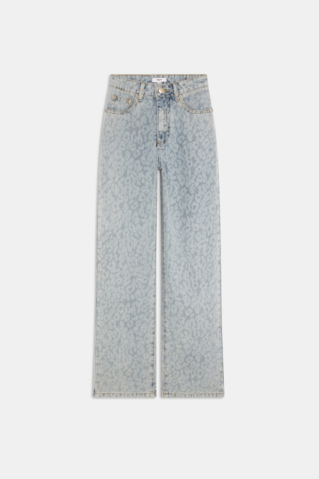Ritchy Jean à motif léopard Jeans clair Suncoo
