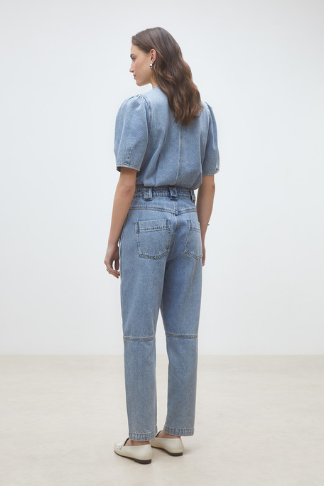 Talian Combinaison pantalon en denim Jeans clair Suncoo