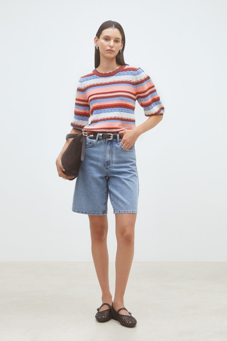 Kores Bermuda en denim Jeans clair Suncoo