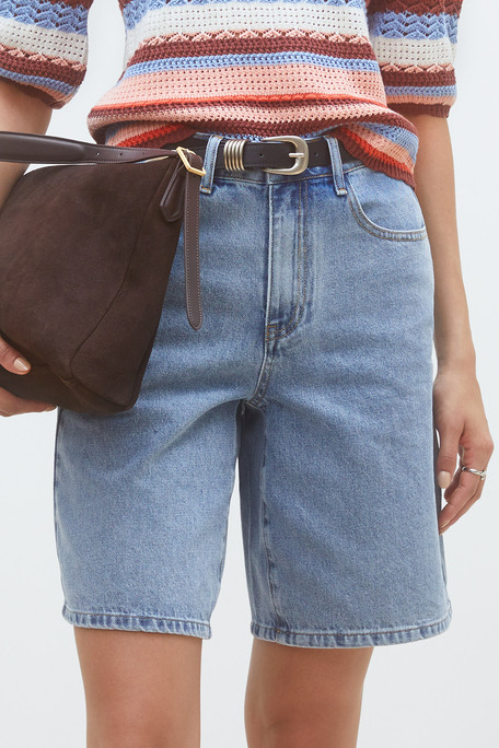 Kores Bermuda en denim Jeans clair Suncoo