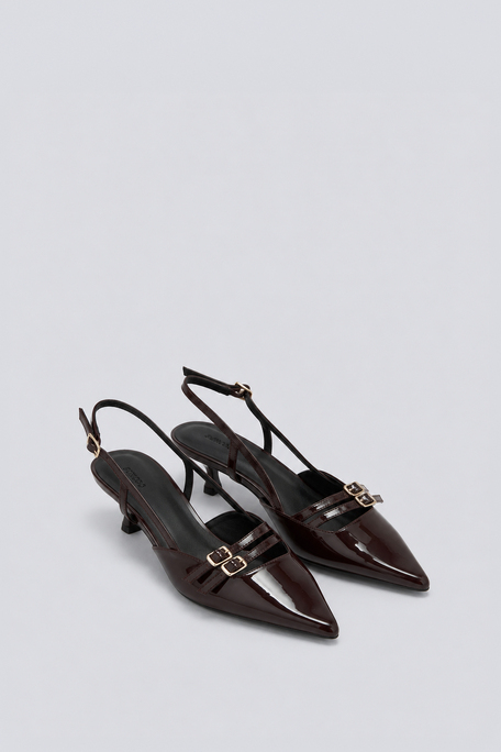 HIVY Escarpins kitten heel prune Prune Suncoo