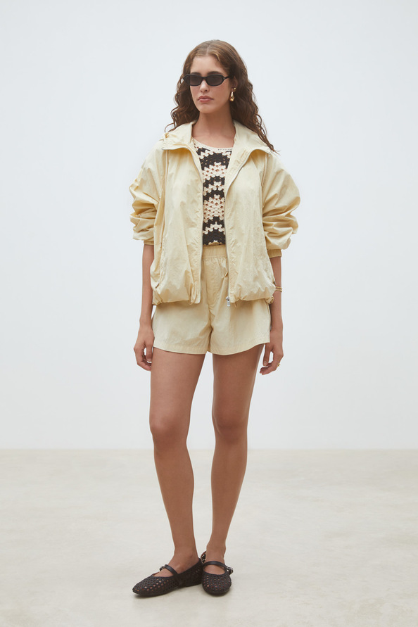 Boulbi Short taille haute sportswear Creme Suncoo