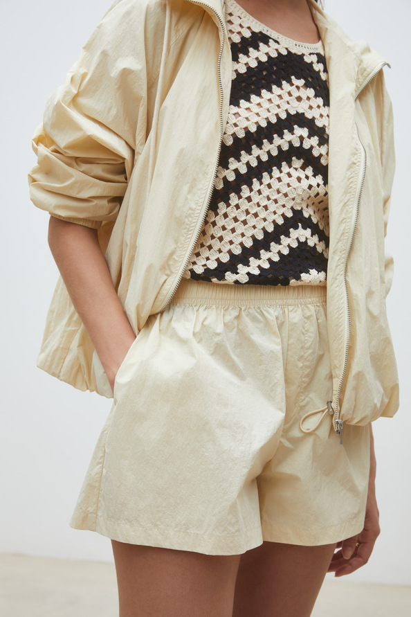 Boulbi Short taille haute sportswear Creme Suncoo