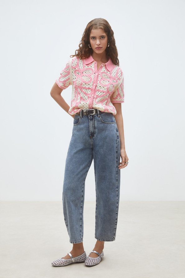 Robyn Jean barrel Bleu jeans Suncoo