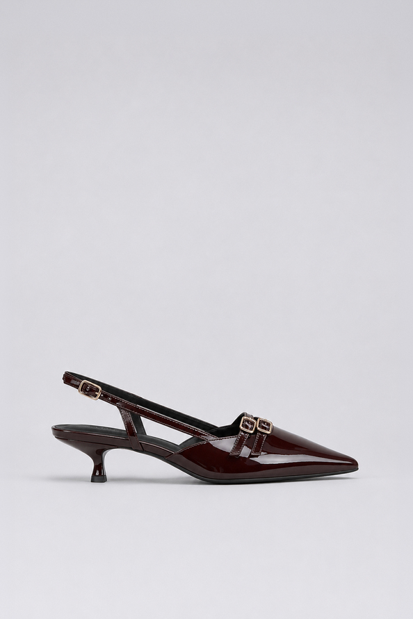 HIVY Escarpins kitten heel prune Prune Suncoo