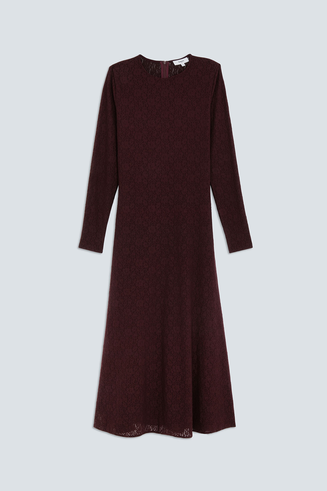 CALIXT Robe midi en dentelle Prune Suncoo