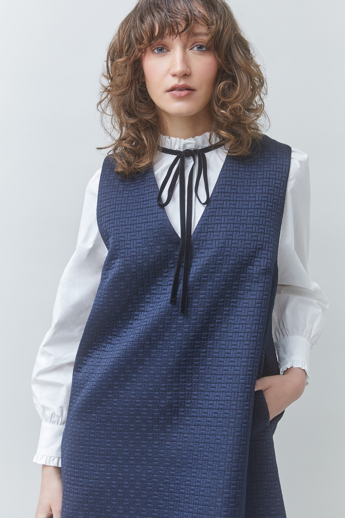 CABRIA Robe courte sans manche Bleu nuit Suncoo
