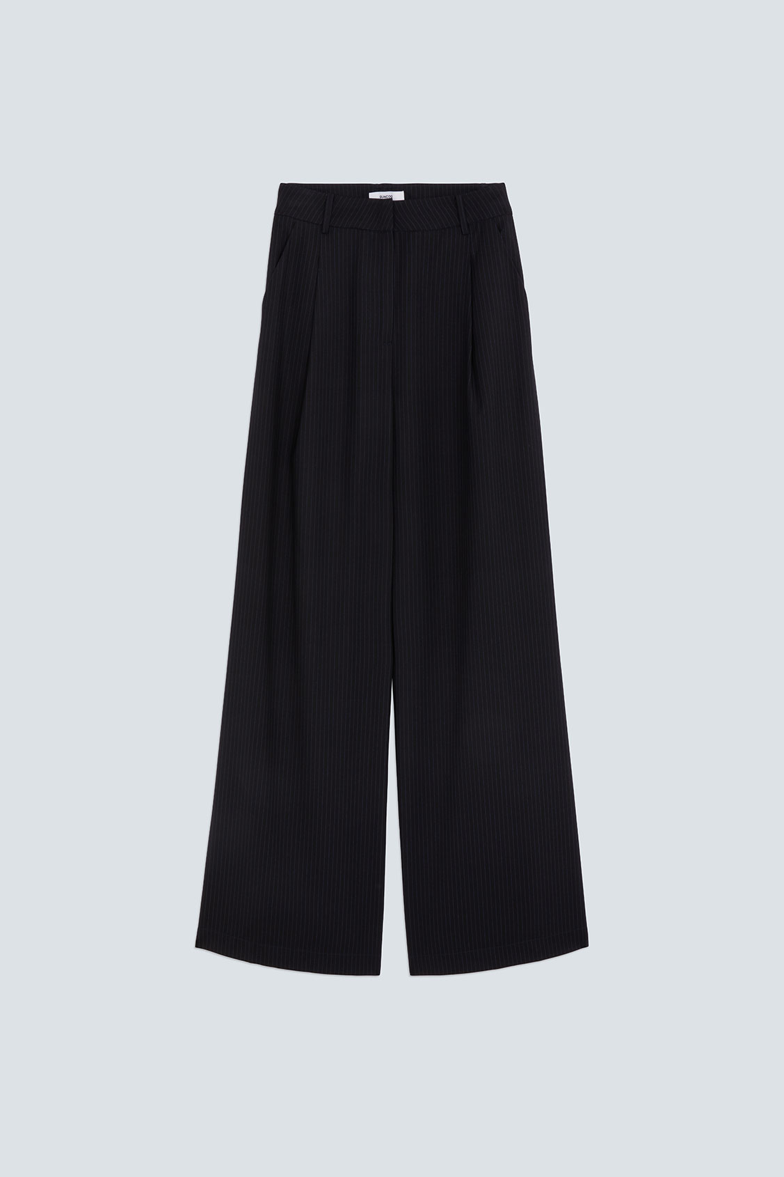 JELLY Pantalon large à rayures Bleu nuit Suncoo