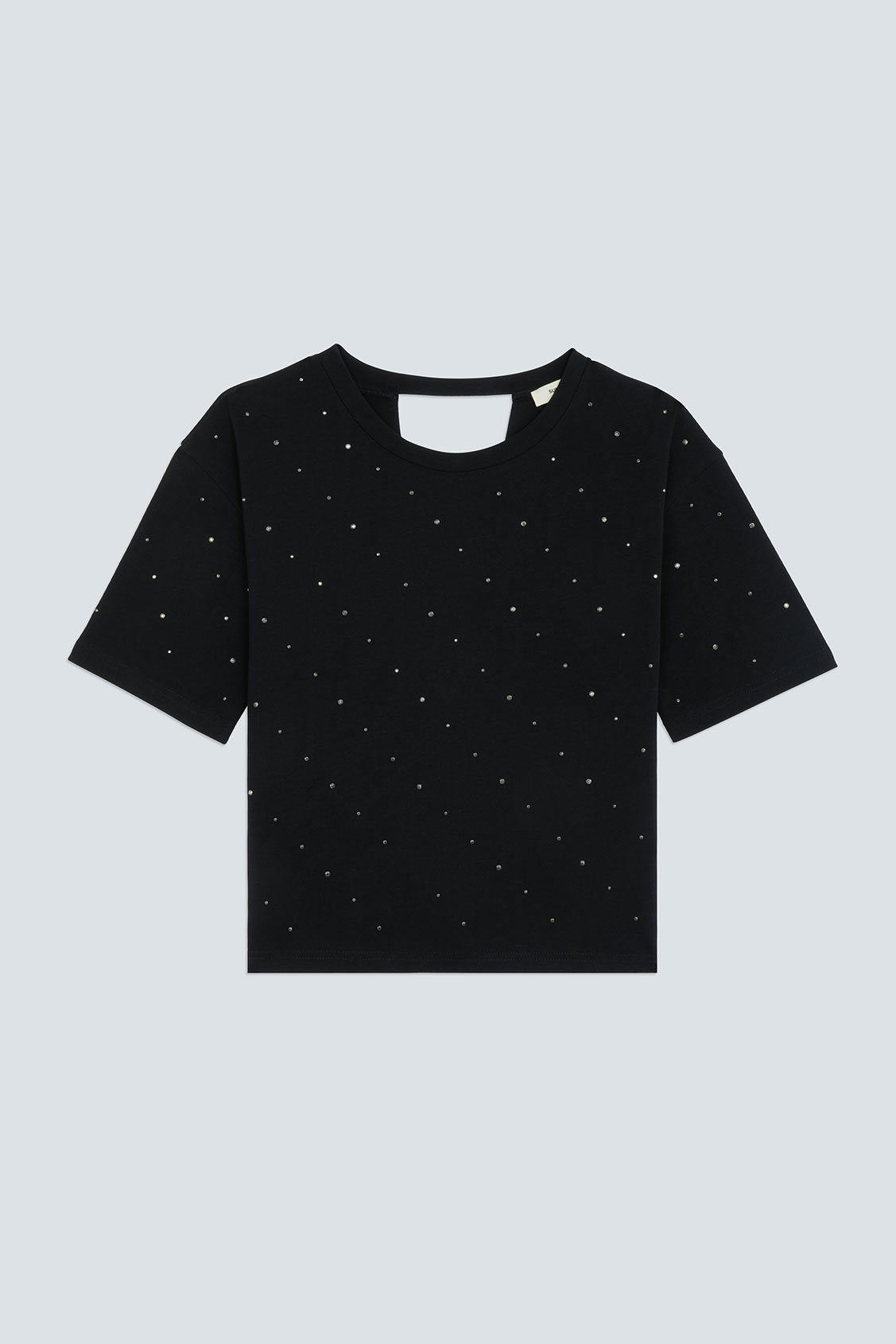 MARTISY Tee-shirt cloûté ouvert au dos Noir Suncoo