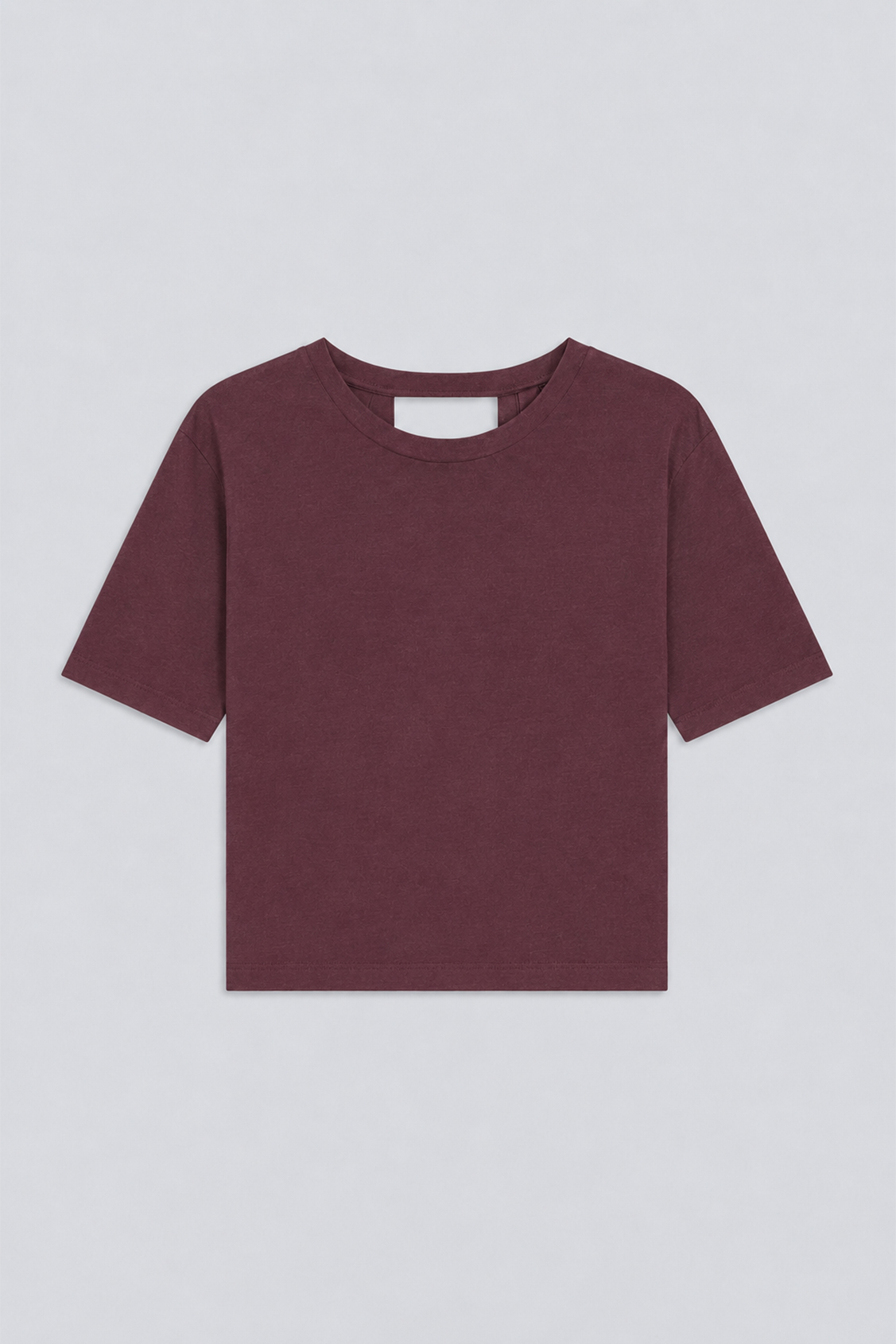MARTI Tee-shirt prune uni ouvert au dos Prune Suncoo