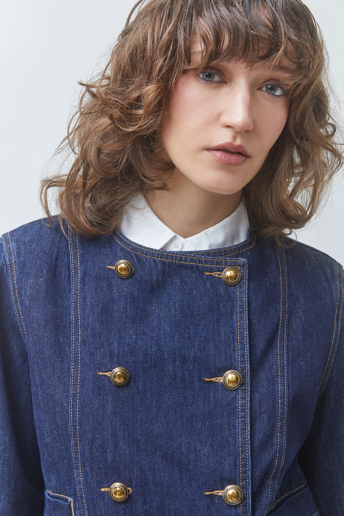 DAKOTA Veste courte en jean Bleu brut Suncoo