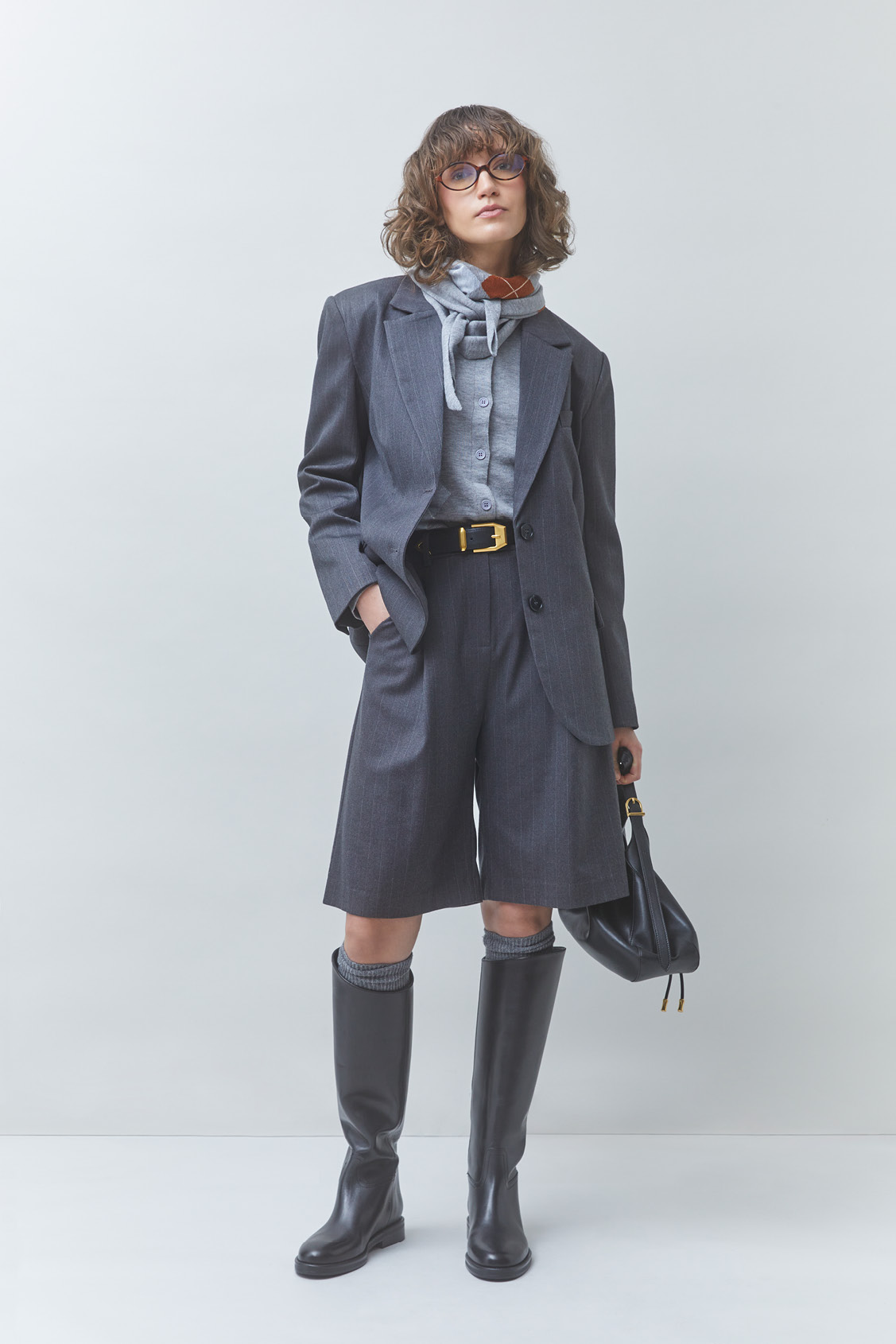 DWEN Veste blazer à rayures Carbone Suncoo