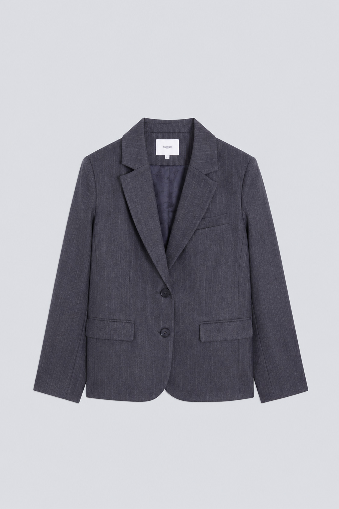 DWEN Veste blazer à rayures Carbone Suncoo