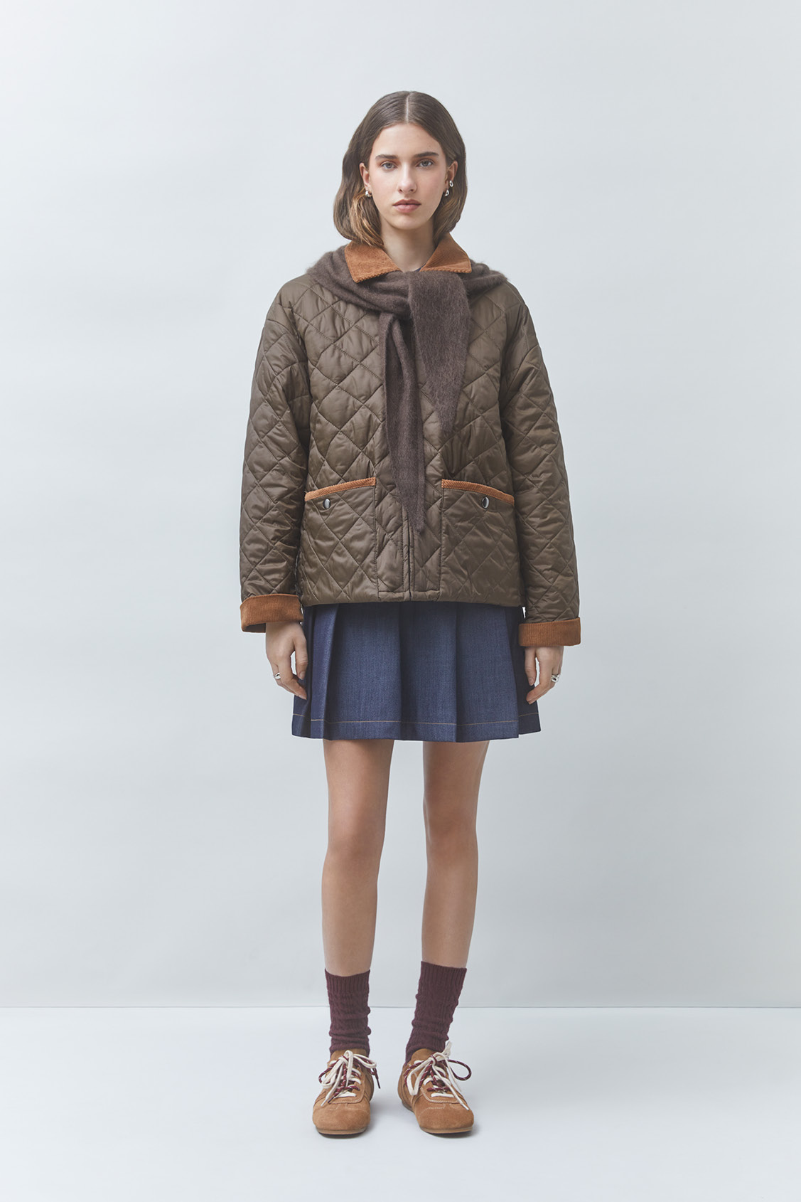 DEBUT Veste matellass&eacute;e bicolore Kaki Suncoo