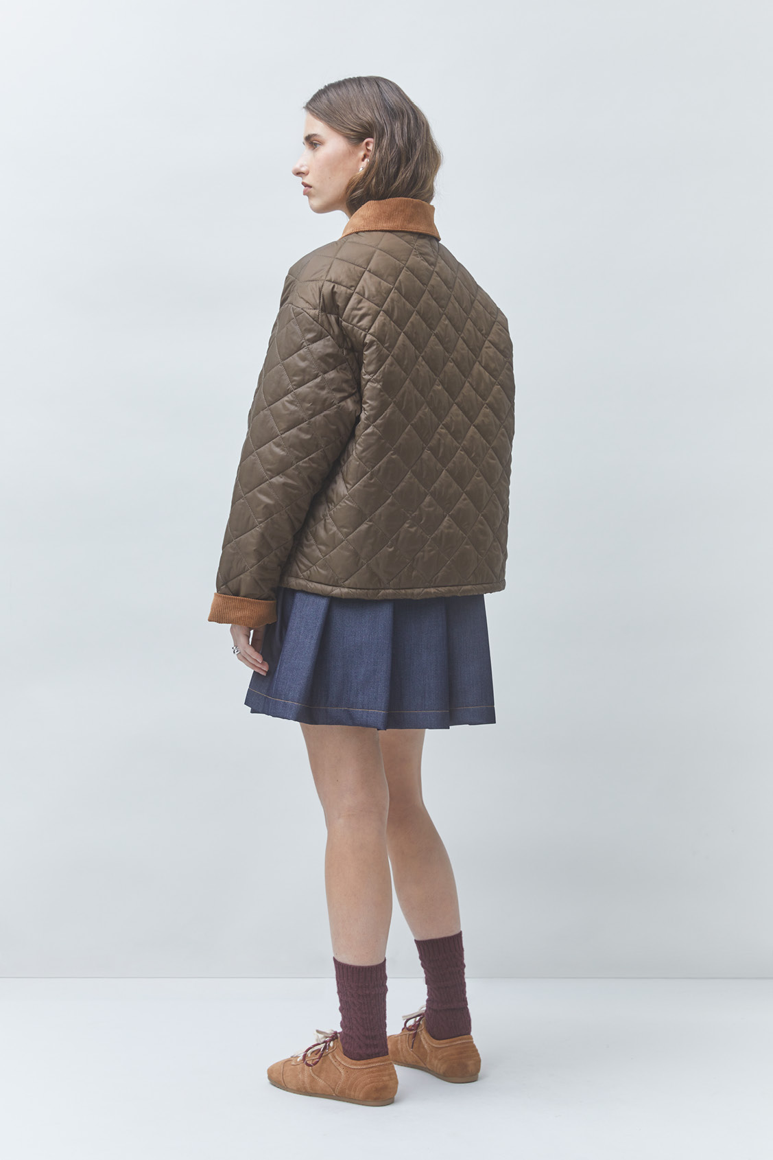 DEBUT Veste matellass&eacute;e bicolore Kaki Suncoo