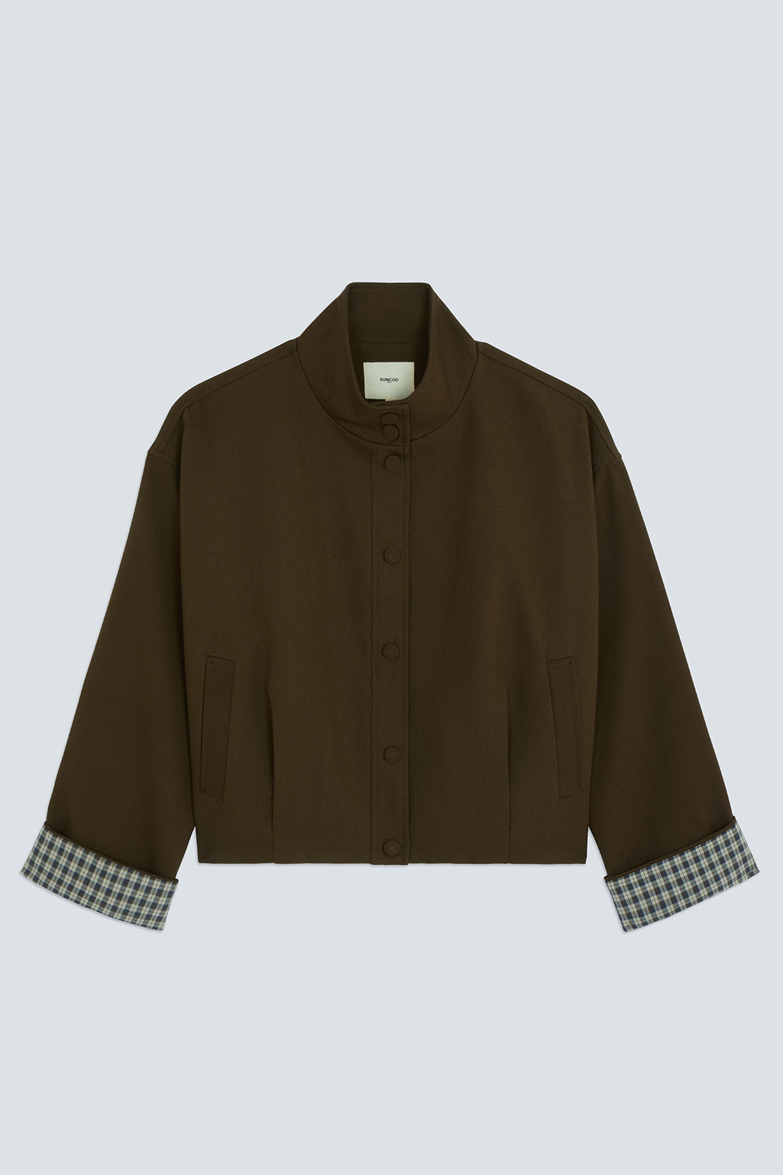 DATING Veste courte choco Chocolat Suncoo