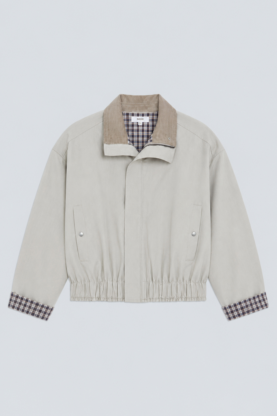 DAZZLE Veste courte oversize Greige Suncoo