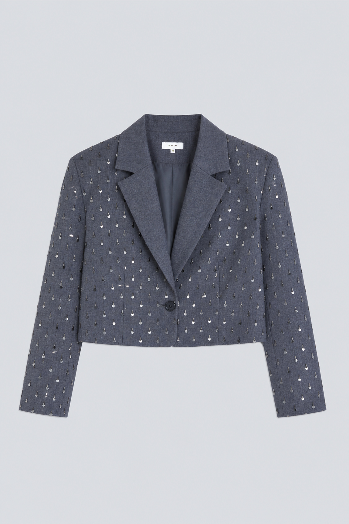 DIAMOND Veste courte fantaisie Gris Suncoo