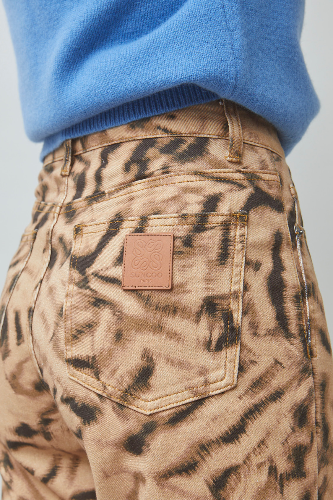 ROBIN Jean imprimé sauvage Beige Suncoo