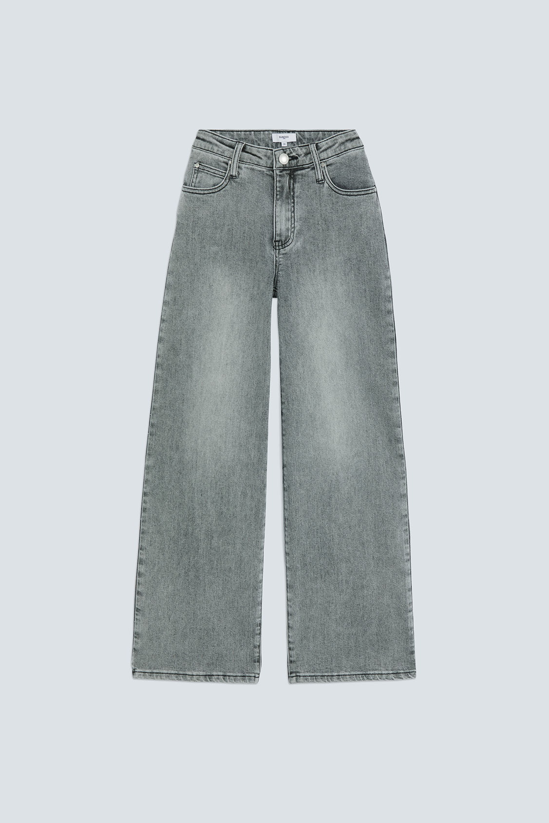 READY Jean gris droit Gris clair Suncoo